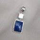 Lapis Lazuli & Mother of Pearl Pendant: 925 Sterling Silver Boho Necklace