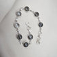 Black Rutile Quartz 925 Sterling Silver Bracelet Natural Handmade