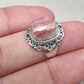 Handmade Rhodochrosite Sterling Silver Ring: Boho October Birthstone