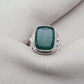 Green Onyx 925 Sterling Silver Ring May Birthstone Statement Ring Handmade Boho Jewelry