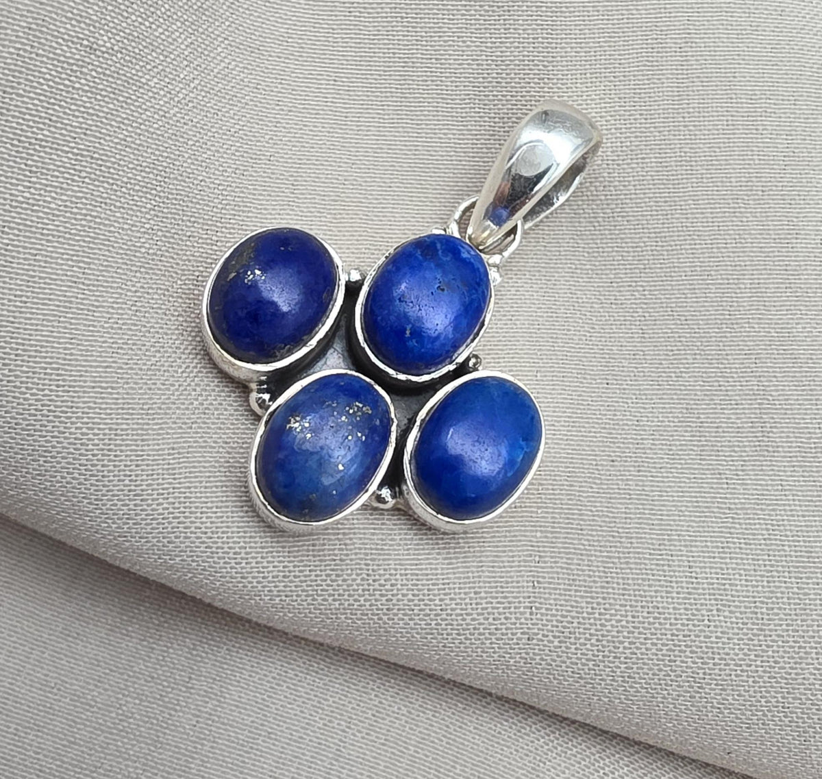Lapis Lazuli Pendant 925 Sterling Silver Pendant, Handmade Blue Gemstone Jewelry, Gift for Her