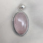 Rose Quartz Pendant Necklace: 925 Sterling Silver, Love & Healing