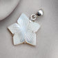 Mother of Pearl Star Pendant: 925 Sterling Silver Boho Necklace