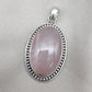 Rose Quartz Pendant Necklace: 925 Sterling Silver, Love & Healing