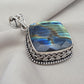 925 Sterling Silver Natural Multi Labradorite Pendant Cushion Shape Flashy Labradorite Handmade Gemstone Jewelry