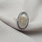Rutilated Quartz Ring 925 Sterling Silver Oval Gemstone Ring Handmade Boho Statement Jewelry