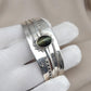 Cat's Eye Sterling Silver Cuff Bangle: Handmade Boho Jewelry