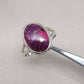 Purple Copper Turquoise Ring: 925 Sterling Silver Jewelry Oval shape Gemstone Ring