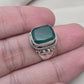 Green Onyx 925 Sterling Silver Ring May Birthstone Statement Ring Handmade Boho Jewelry