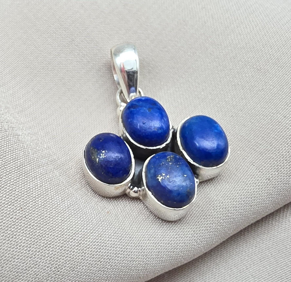 Lapis Lazuli Pendant 925 Sterling Silver Pendant, Handmade Blue Gemstone Jewelry, Gift for Her