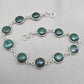 Natural Malachite Bracelet 925 Silver Green Stone Bracelet Protection Healing Jewelry