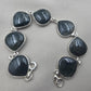 925 Sterling Silver Moss Agate Natural Gemstone Bracelet Handmade Jewelry Gift for Women