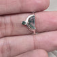Moss Agate Ring 925 Silver Dual Stone Statement Ring Nature Gemstone
