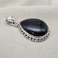 Black Onyx 925 Sterling Silver Pendant Protection Gemstone Necklace Healing Crystal Jewelry Gift