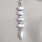 Handmade Pearl Pendant: 925 Sterling Silver Marquise Gemstone