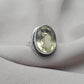 Lemon Quartz Ring : 925 Sterling Silver Oval Cut Gemstone Ring Vintage Statement Jewelry