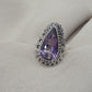 Amethyst Ring 925 Sterling Silver Natural Purple Gemstone Ring Handmade Jewelry February Birthstone