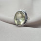 Lemon Quartz Ring : 925 Sterling Silver Oval Cut Gemstone Ring Vintage Statement Jewelry