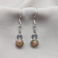 Unakite Dangle Earrings: 925 Sterling Silver, Boho Healing Stone