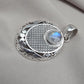 Rainbow Moonstone Pendant 925 Sterling Silver Moon Design Necklace June Birthstone Crystal Jewelry Gift