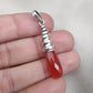 Red Onyx Sterling Silver Pendant: Handmade Healing Crystal Necklace