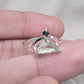 Green Amethyst Ring 925 Silver Dual Stone Moss Agate Statement Ring
