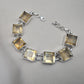 Citrine 925 Sterling Silver Bracelet Natural Gemstone Handmade Jewelry