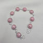 925 Sterling Silver Rhodochrosite Bracelet Handmade Gemstone Boho Jewelry