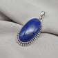 Lapis Lazuli Pendant 925 Sterling Silver September Birthstone Necklace Boho Jewelry Handmade Pendant