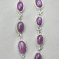 925 Sterling Silver Ruby Oval Faceted Gemstone Bracelet Handmade Boho Jewelry
