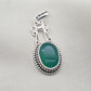 Green Onyx Pendant: Pendant 925 Sterling Silver Faceted Gemstone Necklace Jewelry Gift for Her