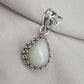 Natural Opal Silver Pendant 925 Sterling Silver Jewelry Pear Shape Cabochon Handmade Gemstone