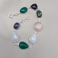 925 Sterling Silver Multi Gemstone Bracelet: Handmade Chakra Healing Crystal Jewelry