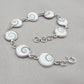 Shiva Eye Bracelet 925 Silver Shell Bracelet Spiritual Protection Jewelry Gift for Her