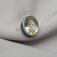 Lemon Quartz Ring : 925 Sterling Silver Oval Cut Gemstone Ring Vintage Statement Jewelry