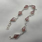 925 Sterling Silver Natural Sunstone Bracelet Handmade Gemstone Link Jewelry
