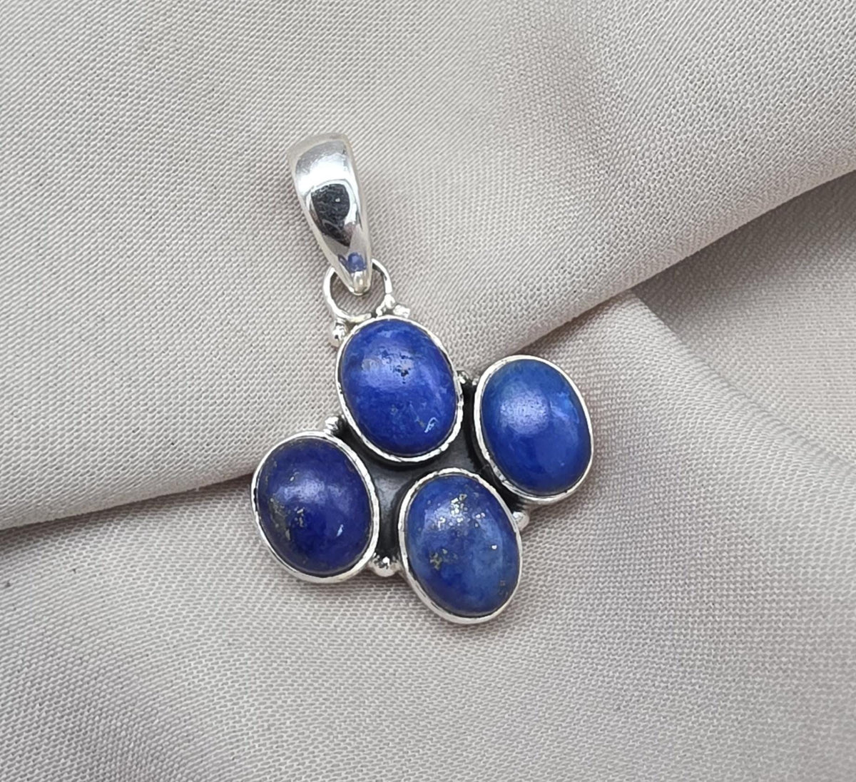 Lapis Lazuli Pendant 925 Sterling Silver Pendant, Handmade Blue Gemstone Jewelry, Gift for Her