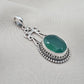 Green Onyx Pendant: Pendant 925 Sterling Silver Faceted Gemstone Necklace Jewelry Gift for Her