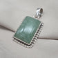 Green Aventurine Pendant 925 Sterling Silver May Birthstone Necklace Healing Heart Chakra Jewelry
