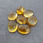Natural Citrine Oval Shape Cabochon Flat Back Calibrated AAA+ Quality Wholesale Gemstones, Custom Sizes Available