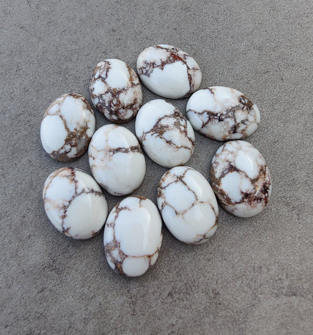 AAA+ Quality Natural Wild Horse Jasper Oval Shape Cabochon Flat Back Calibrated Wholesale Gemstones, All Sizes Available