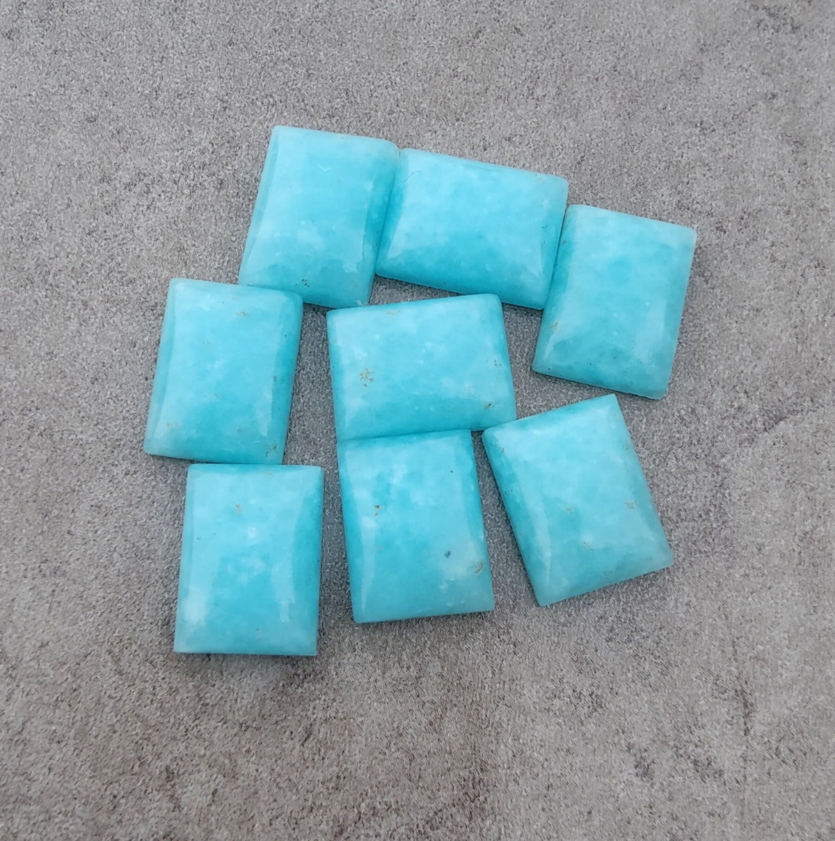 AAA+ Quality Natural Smithsonite Rectangle Shape Cabochon Flat Back Calibrated Wholesale Gemstones, All Sizes Available