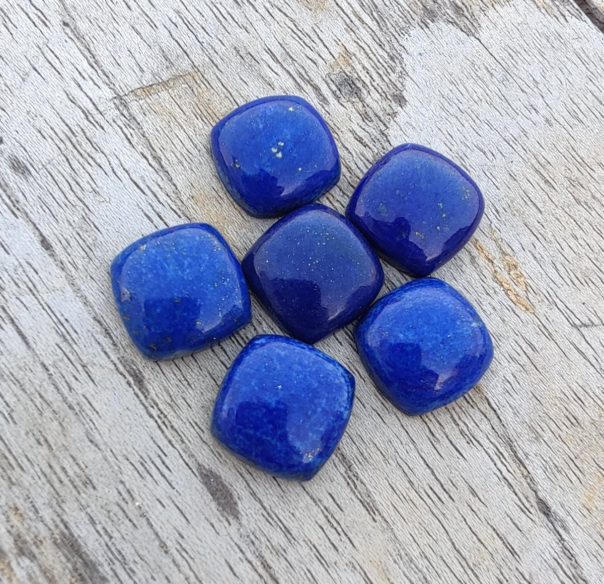 Natural Lapis Lazuli Cushion Shape Cabochon Flat Back AAA+ Quality Calibrated Wholesale Gemstones, All Sizes Available