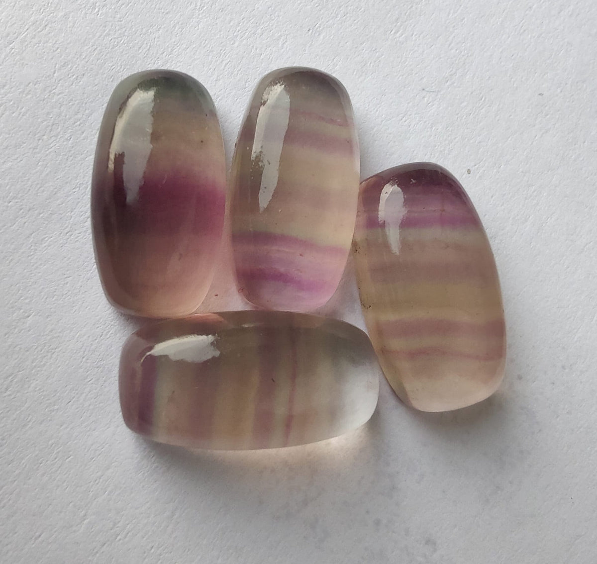 AAA+ Quality Natural Fluorite Big Cushion Shape Cabochon Flat Back Calibrated Wholesale Gemstones, All Sizes Available