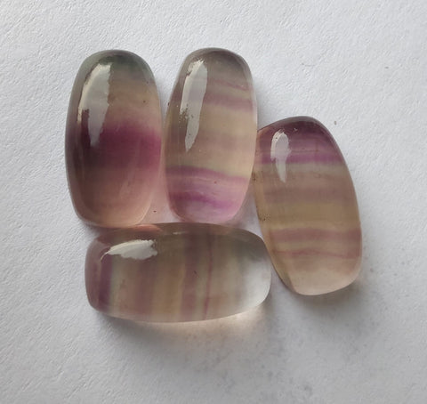 AAA+ Quality Natural Fluorite Big Cushion Shape Cabochon Flat Back Calibrated Wholesale Gemstones, All Sizes Available