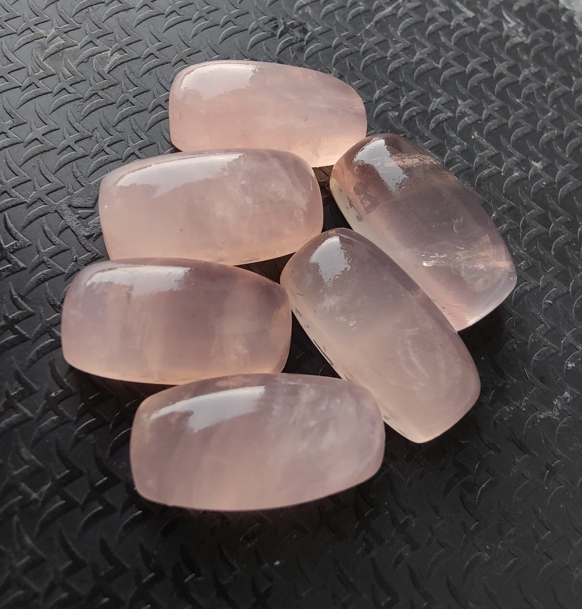 AAA+ Quality Natural Rose Quartz Big Cushion Shape Cabochon Flat Back Calibrated Wholesale Gemstones, All Sizes Available