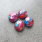 AAA+ QUALITY NATURAL PINK SPINY OYSTER ROUND SHAPE CABOCHON FLAT BACK CALIBRATED GEMSTONES, ALL SIZES AVAILABLE