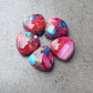 AAA+ QUALITY NATURAL PINK SPINY OYSTER TRILLION SHAPE CABOCHON FLAT BACK CALIBRATED GEMSTONES, ALL SIZES AVAILABLE