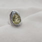 925 SOLID STERLING SILVER NATURAL LEMON QUARTZ GEMSTONE HANDMADE RING, ALL SIZES AVAILABLE