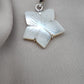 925 SOLID STERLING SILVER NATURAL MOTHER OF PEARL FLOWER SHAPE HANDMADE PENDANT